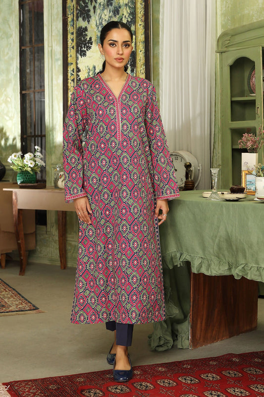 2 Piece Navy Blue Printed Suit (DU0414)