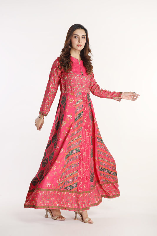 1 Piece Pak Raw Silk Printed Shirt (AS0449)