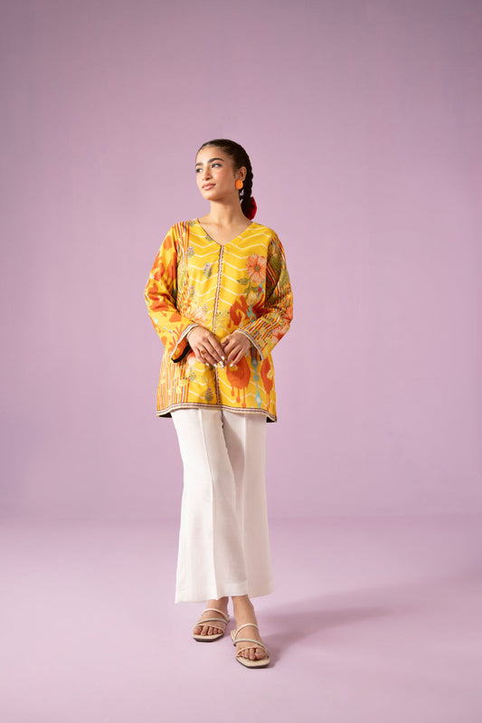 1 Piece Printed Lawn Printed Top (BZ0123)