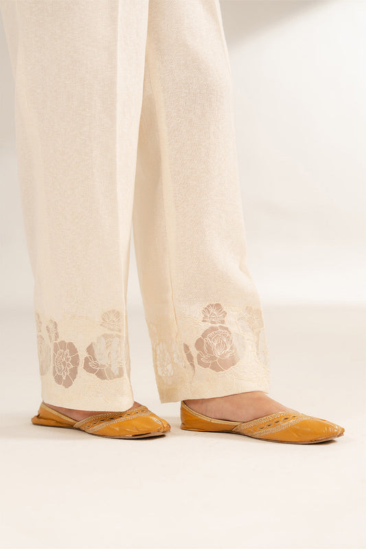 1 Piece Cotton Karandi Embroidered Bottoms (CB0015)