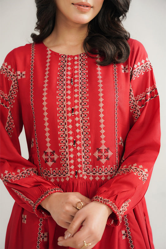 1 Piece Arbi Lawn Embroidered Shirt (CF0191)