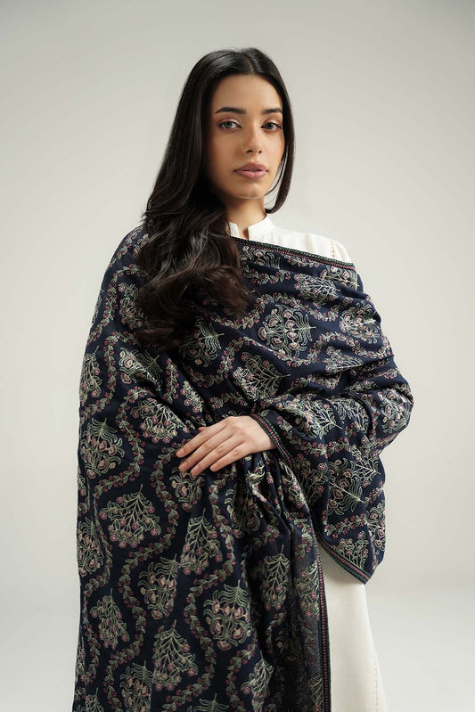 1 Piece Lawn Karandi Embroidered Shawl (CH0093)