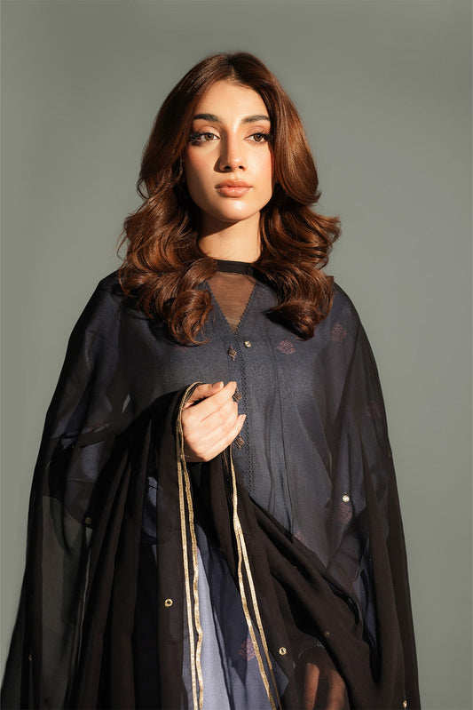 1 Piece Chiffon Embroidered Stole (CO0032)