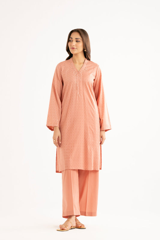 2 Piece Cotton Embroidered Suit (CP0039)