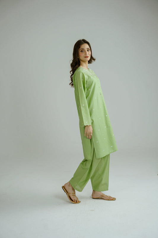 2 Piece Lawn Embroidered Suit (CP0197)