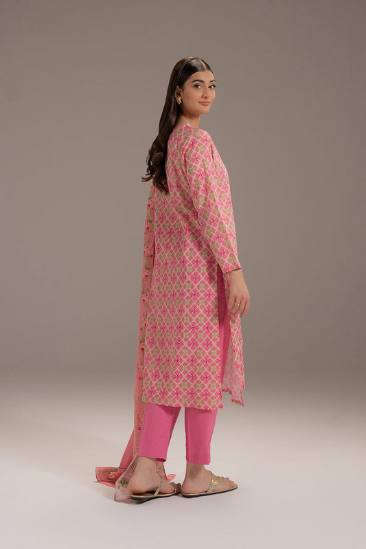 3 Piece Printed Lawn Embroidered Suit (CP0211)