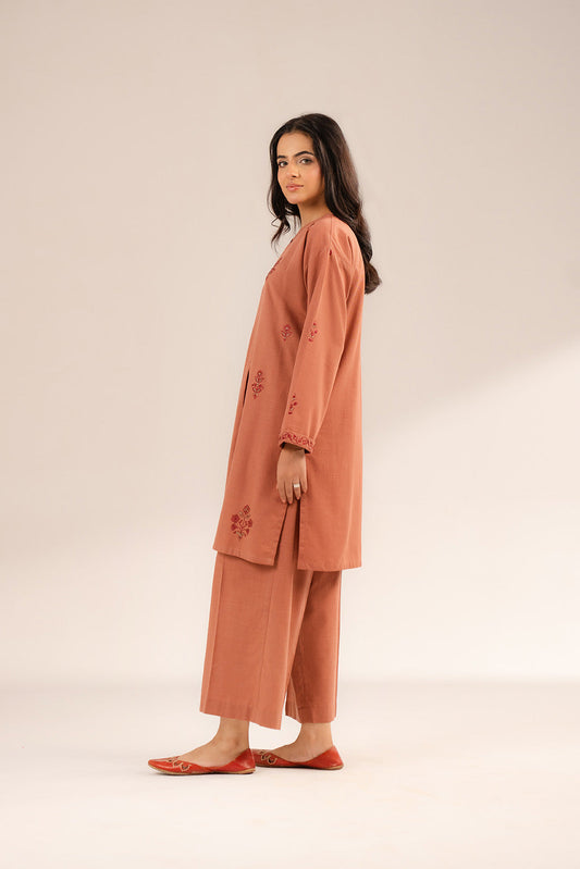 2 Piece Slub Khaddar Embroidered (CP0236)