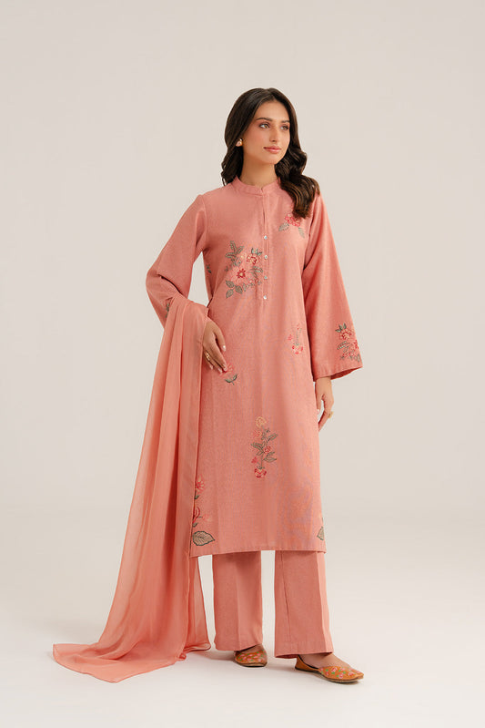 3 Piece Cotton Karandi Embroidered (CP0269)