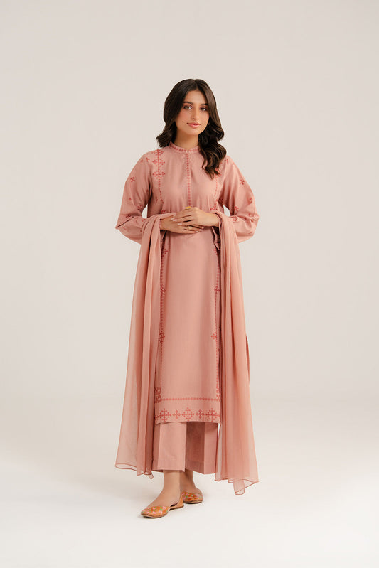 3 Piece Slub Khaddar Embroidered (CP0270)