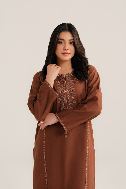 2 Piece Slub Khaddar Embroidered (CP0274)