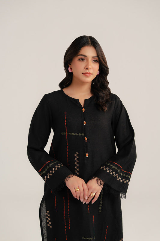 2 Piece Cotton Karandi Embroidered Suit (CP0279)