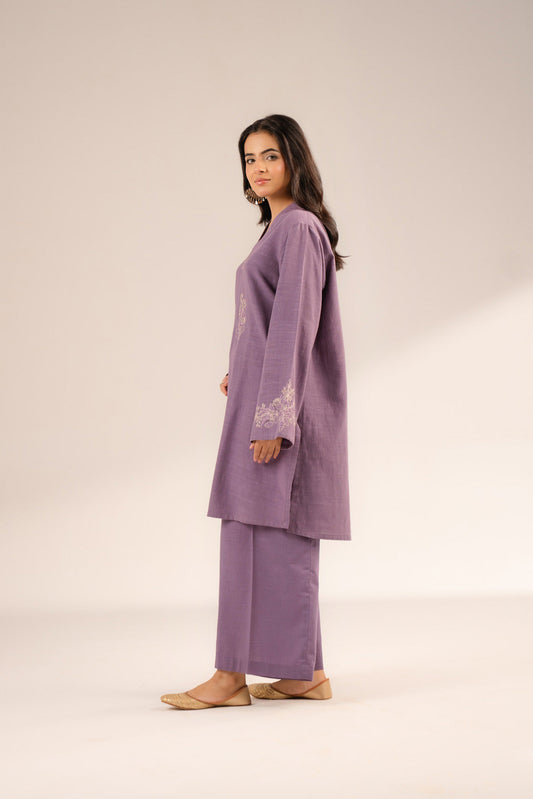 2 Piece Slub Khaddar Embroidered Suit (CP0282)