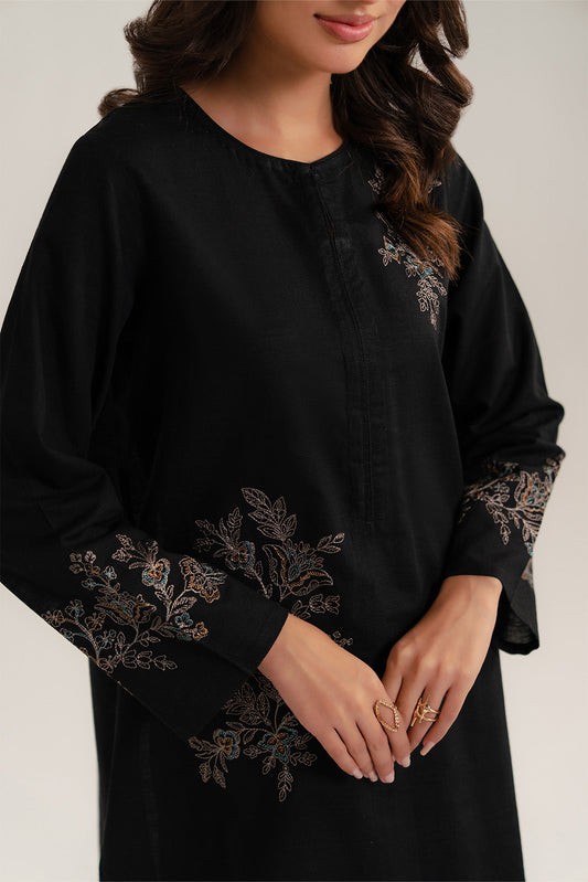 2 Piece Slub Khaddar Embroidered Suit (CP0286)