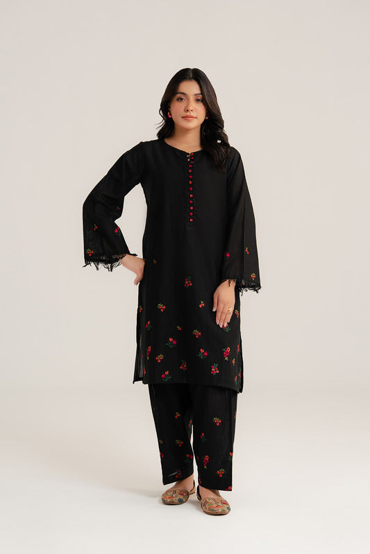 2 Piece Slub Khaddar Embroidered Suit (CP0289)