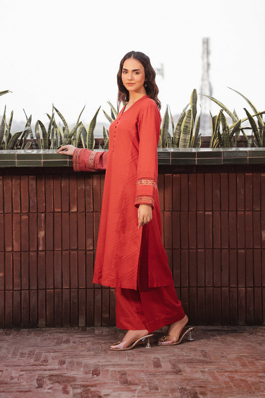 2 Piece Lawn Karandi Solid Suit (CP0291)