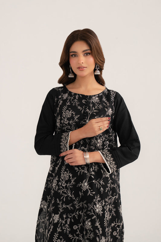 2 Piece Slub Khaddar Embroidered Suit (CP0317)