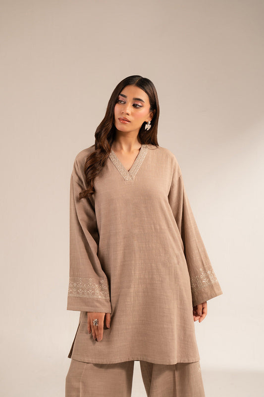 2 Piece Slub Khaddar Embroidered (CP0350)