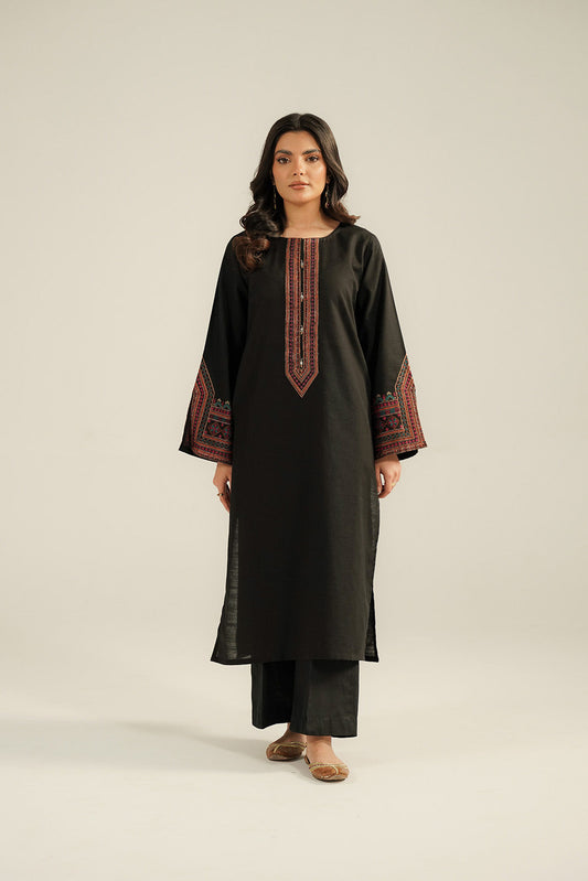 2 Piece Slub Khaddar Embroidered Suit (CP0351)