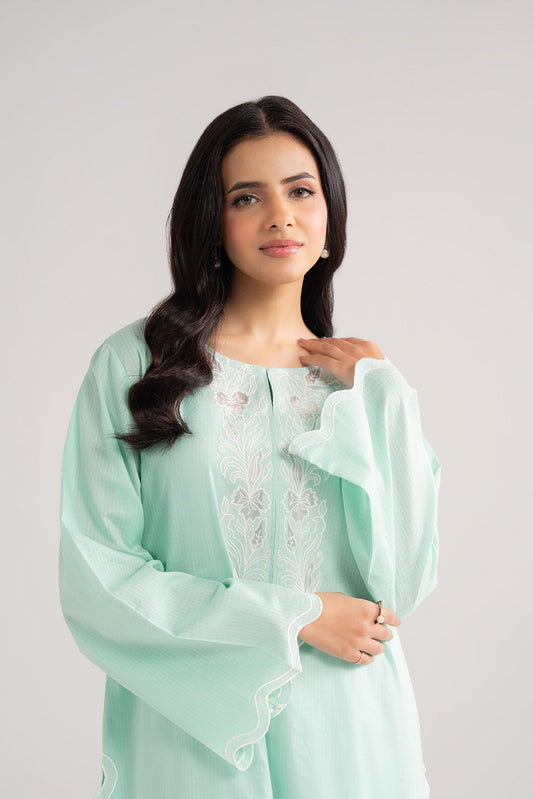 2 Piece Swiss Lawn Embroidered Suit (CP0375)