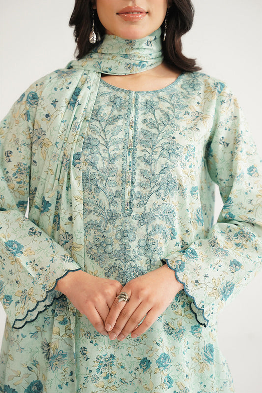 3 Piece Printed Lawn Printed Suit (CP0414)