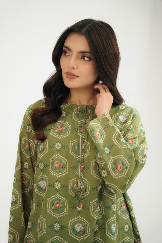 2 Piece Printed Lawn Printed Suit (CP0458)