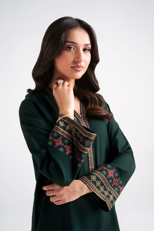 2 Piece Slub Khaddar Embroidered Suit (CP0585)