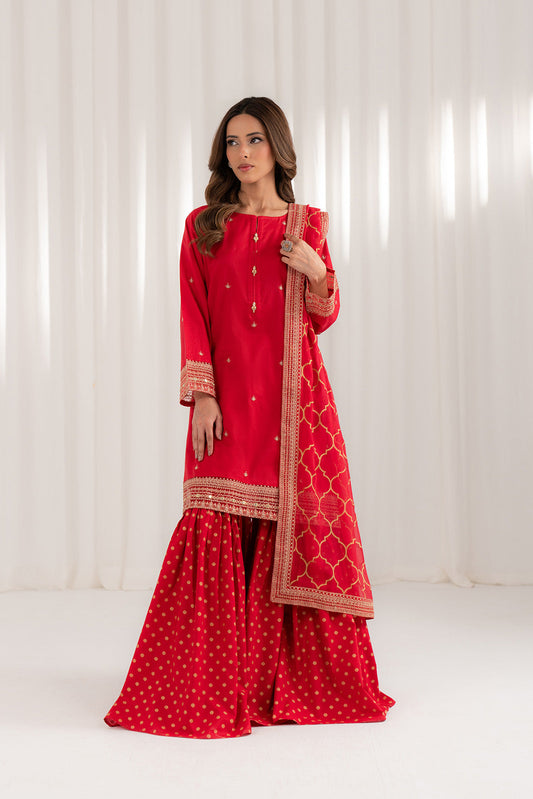 3 Piece Lawn Embroidered Suit (CS0075)