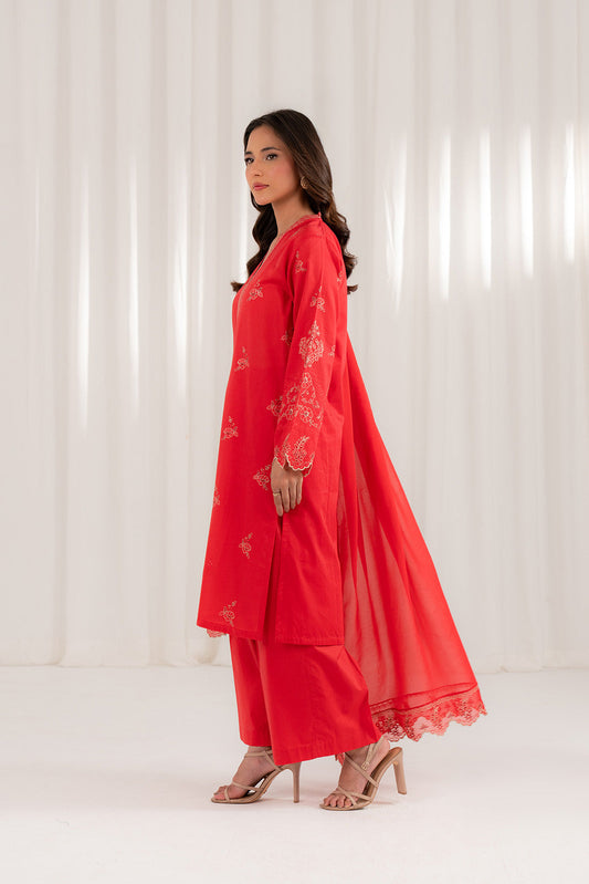 3 Piece Lawn Embroidered Suit (CS0089)