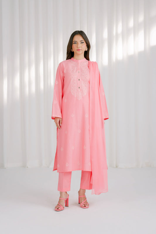 3 Piece Lawn Embroidered Suit (CS0115)