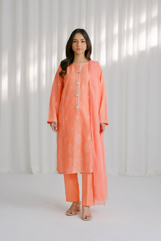 3 Piece Lawn Embroidered Suit (CS0117)