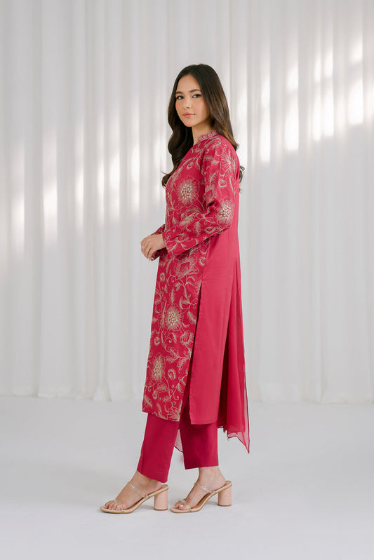 3 Piece Lawn Embroidered Suit (CS0119)