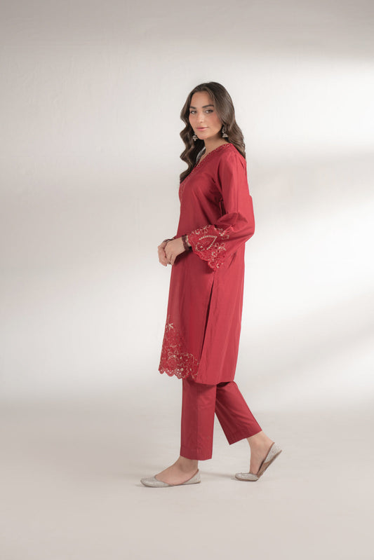 2 Piece Lawn Embroidered Suit (CS0151)