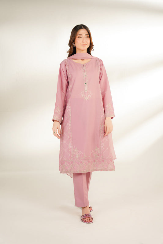 3 Piece Lawn Embroidered Suit (CS0162)