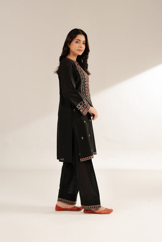 2 Piece Slub Khaddar Embroidered Suit (CS0306)