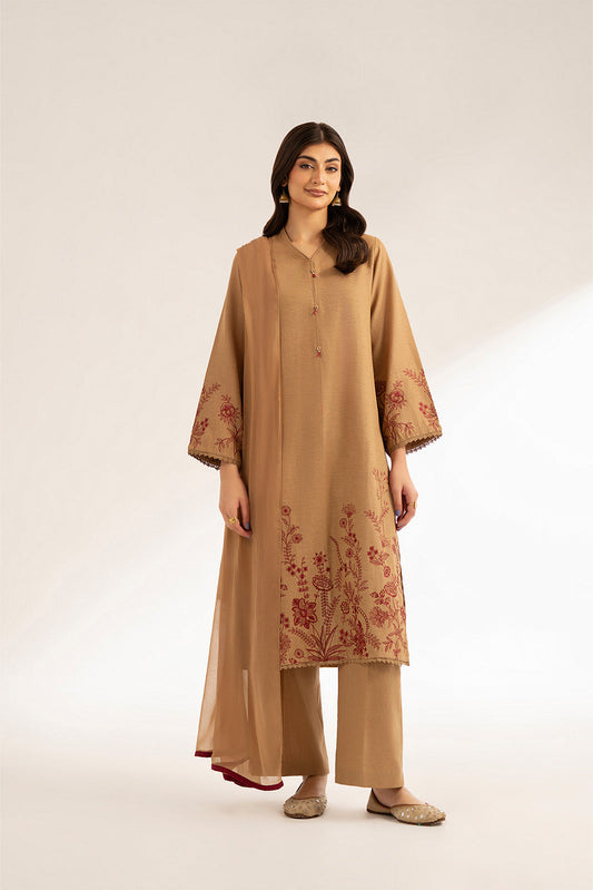 3 Piece Cotton Karandi Embroidered (CS0331)