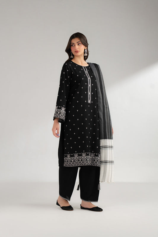 3 Piece Lawn Karandi Embroidered Suit (CS0352)