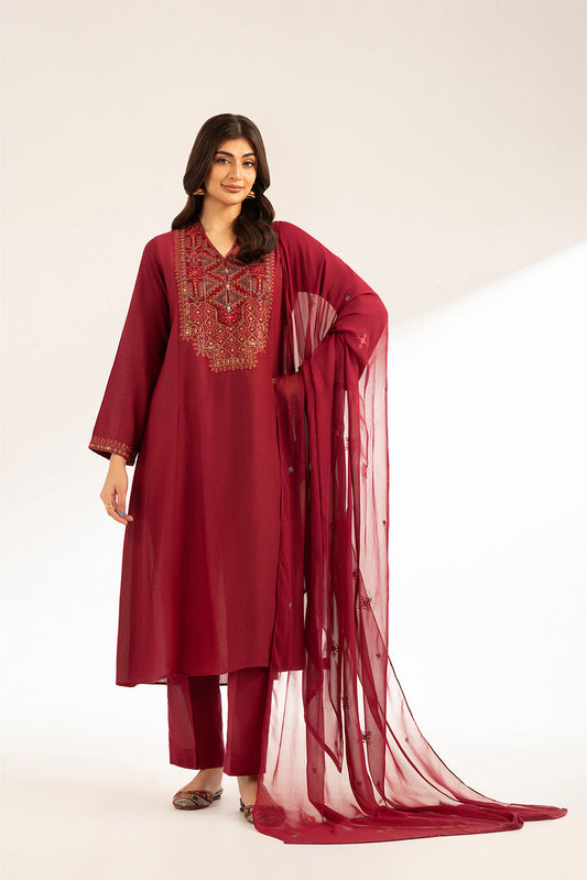 3 Piece Lawn Karandi Embroidered (CS0375)
