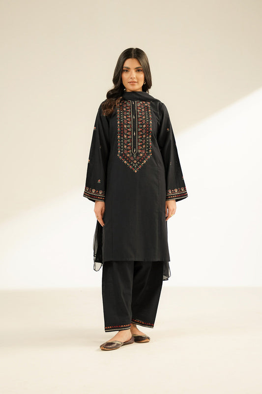 3 Piece Slub Khaddar Embroidered (CS0386)