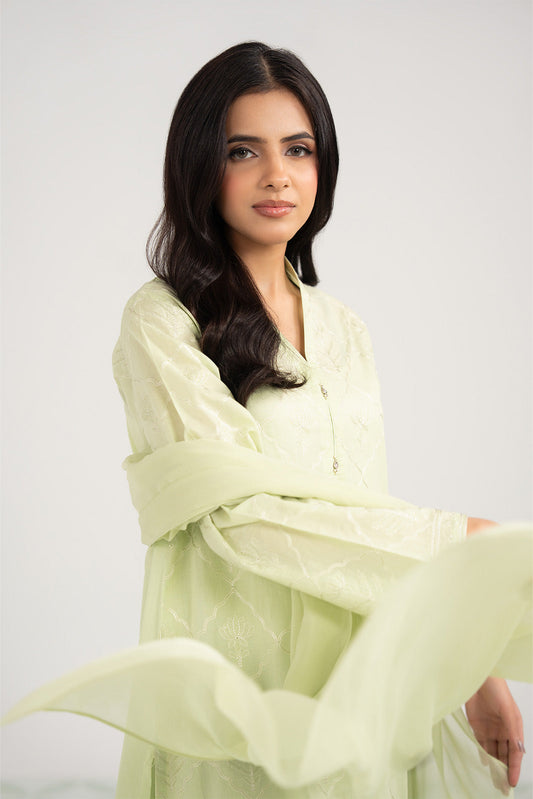 3 Piece Lawn Embroidered Suit (CS0413)