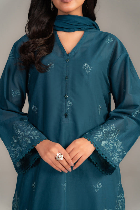 3 Piece Lawn Embroidered Suit (CS0435)