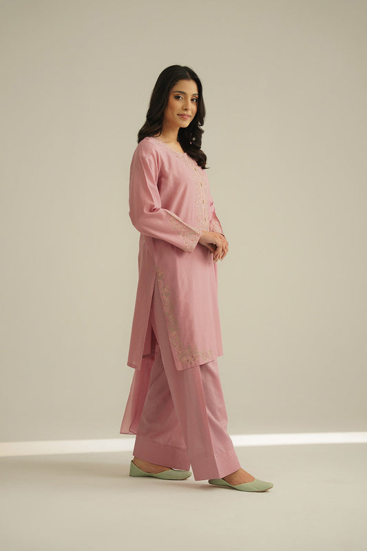 3 Piece Cotton Rip Stop Embroidered Suit (CS0445)