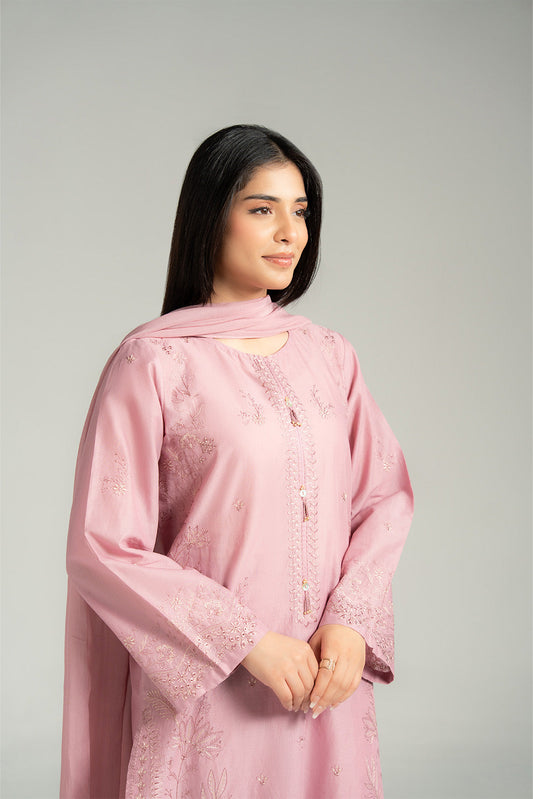 3 Piece Lawn Embroidered Suit (CS0524)