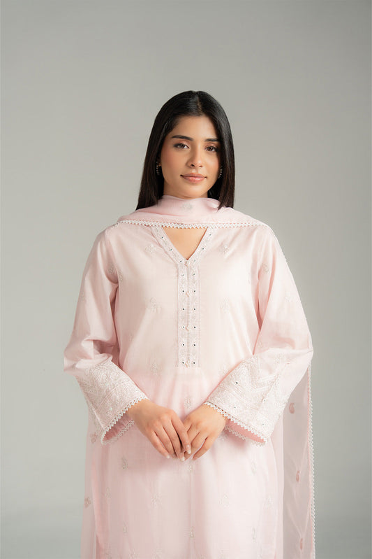 3 Piece Lawn Embroidered Suit (CS0525)