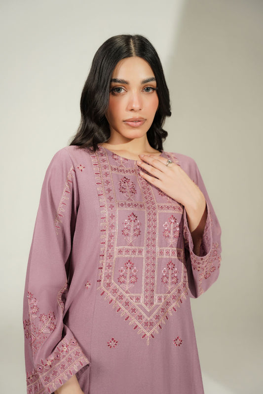 2 Piece Lawn Karandi Embroidered Suit (CS0780)