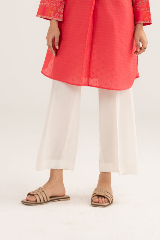 1 Piece Raw Silk Solid Culottes (AA5451)