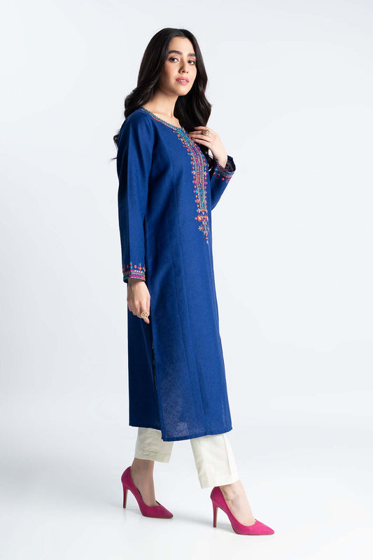 1 Piece Cotton Karandi Embroidered Shirt (BB9432)