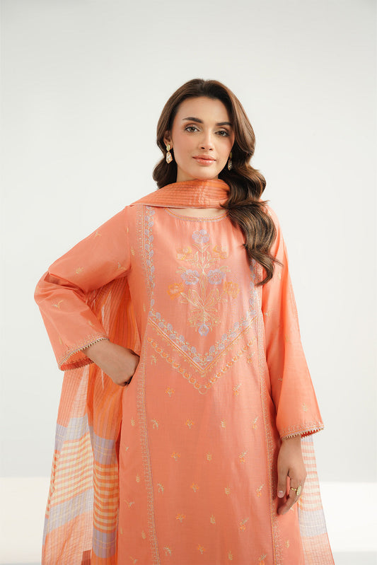 3 Piece Lawn Embroidered Suit (CS0507)