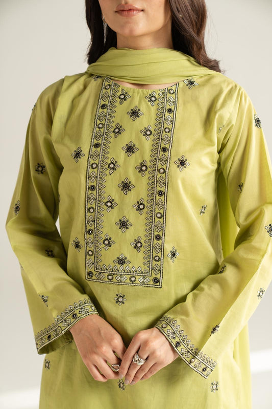 3 Piece Lawn Embroidered Suit (CS0542)
