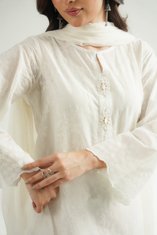3 Piece Lawn Embroidered Suit (CS0578)