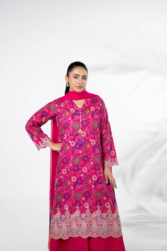 3 Piece Printed Lawn Printed Suit (CP0418)